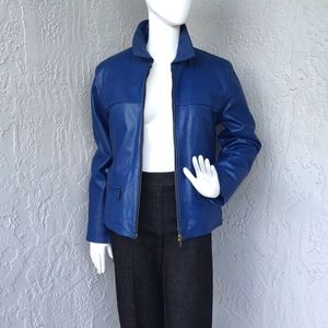 SUPERIOR BRAND, LADIES VINTAGE  GENUINE LEATHER FULL ZIP JACKET